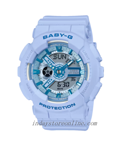 Casio Baby-G Women's Watch BA-110YK-2A Resin Band Shock Resistant Mineral Glass