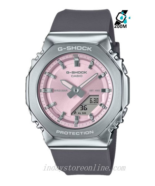 Casio G-Shock Women's Watch GM-S2110-4A Resin Band Shock Resistant Mineral Glass