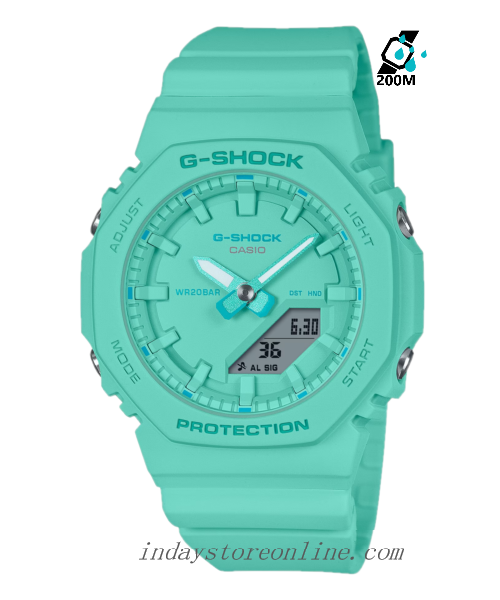 Casio G-Shock Women's Watch GMA-P2100-2A Analog-Digital Bio-Based Resin Band Shock Resistant Mineral Glass