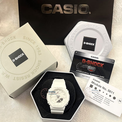 Casio G-Shock Women's Watch GMA-P2100-7A Analog-Digital New Arrival Resin Shock Resistant Mineral Glass