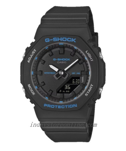 Casio G-Shock Women's Watch GMA-P2100BA-1A Mineral Glass Resin Band Shock Resistant Black Battery Life: 3 Years