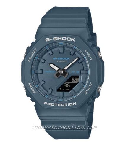 Casio G-Shock Women's Watch GMA-P2100BA-2A Mineral Glass Resin band Shock Resistant Marine Blue Battery Life: 3 Years