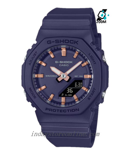 Casio G-Shock Women's Watch GMA-P2100M-2A Slim Analog-Digital Shock Resistant Matte Blue