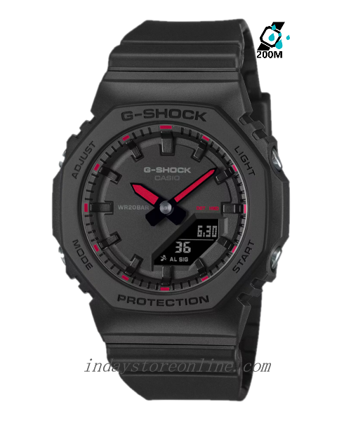 Casio G-Shock Women's Watch GMA-P2100SA-1A1 Mineral Glass Shock Resistant Resin Band