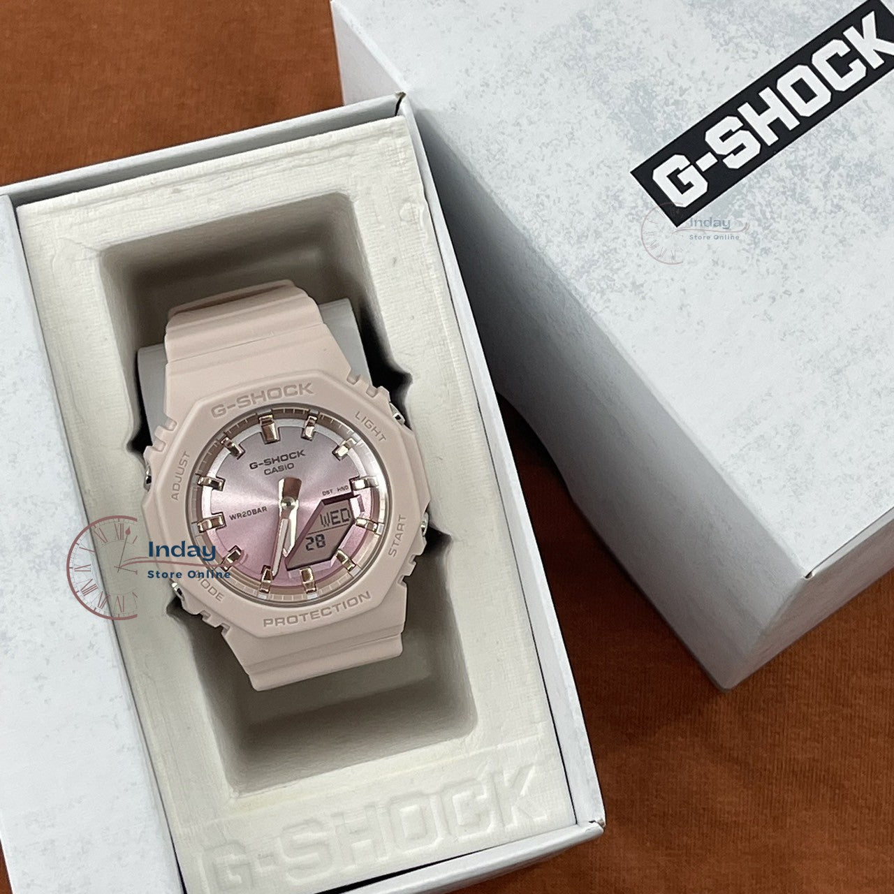 G-Shock piccolo donna GMA-P2100M-4AER rosa antico | Paladini - Gioielli G-Shock piccolo donna GMA-P2100M-4AER rosa antico | Paladini - Gioielli