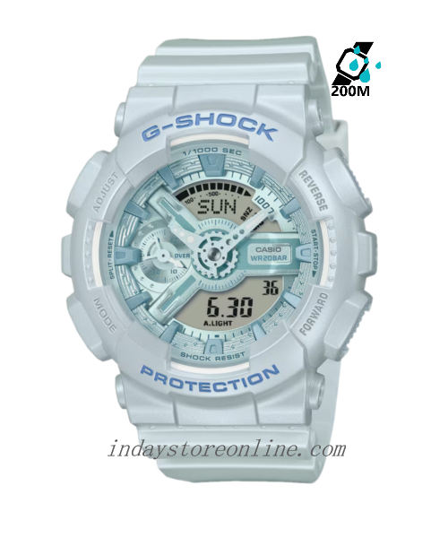 Casio G-Shock Women's Watch GMA-S110ST-2A Resin Band Mineral Glass Shock Resistant Magnetic Resistant