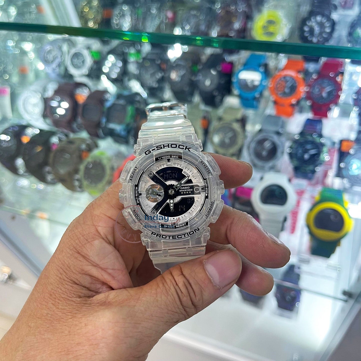 Casio G-Shock Women's Watch GMA-S114RX-7A Analog-Digital 40th Anniversary CLEAR REMIX Limited Edition