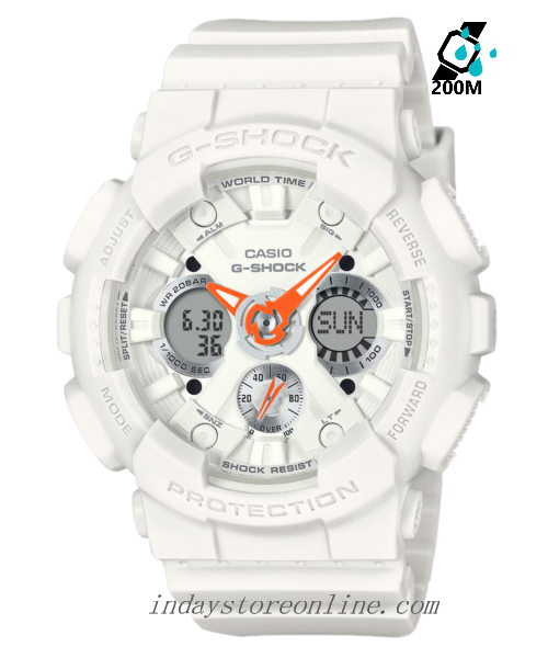 Casio G-Shock Women's Watch GMA-S120SA-7A1 Mineral Glass Shock Resistant Magnetic Resistant