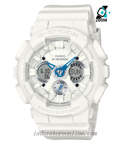 Casio G-Shock Women's Watch GMA-S120SA-7A2 Mineral Glass Shock Resistant Magnetic Resistant