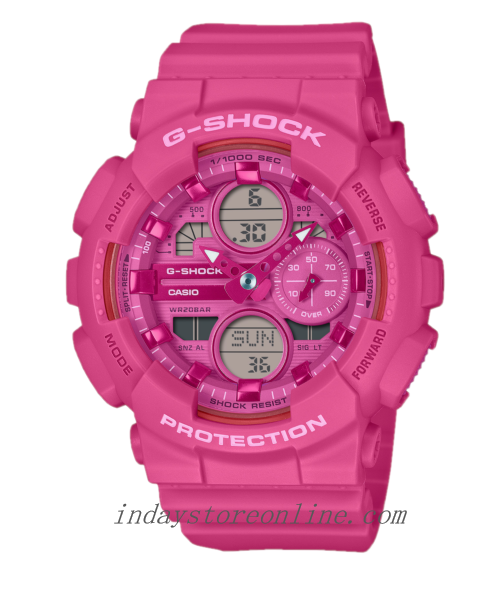 Casio G-Shock Women's Watch GMA-S140PP-4A Mineral Glass Shock Resistant Magnetic Resistant