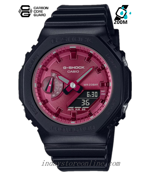 Casio G-Shock Women's Watch GMA-S2100RB-1A New Arrival Shock Resistant Carbon Core Guard Structure