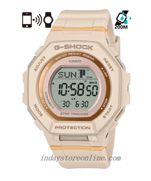 Casio G-Shock Women's Watch GMD-B300-4 G-Squad Bio-based Resin Shock Resistant Mobile link Bluetooth