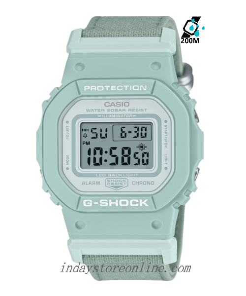 Casio G-Shock Women's Watch GMD-S5600CT-3 Digital New Arrival Cloth band Shock Resistant Mineral Glass