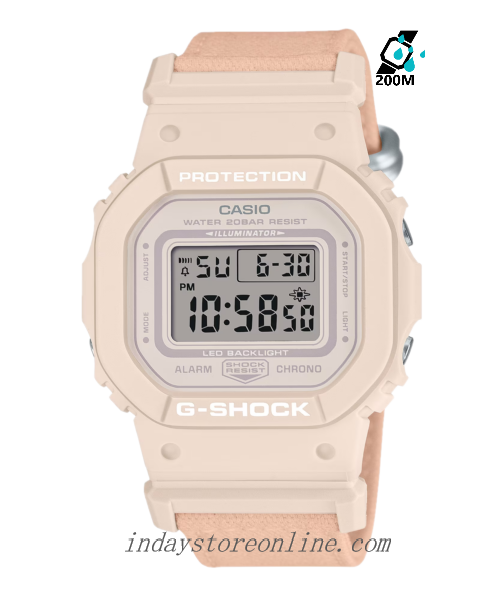 Casio G-Shock Women's Watch GMD-S5600CT-4 Digital New Arrival Cloth band Shock Resistant Mineral Glass