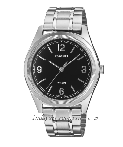 Casio Men's Watch MTP-B210D-1A Mineral Glass Stainless Steel Band Battery Life: 3 Years