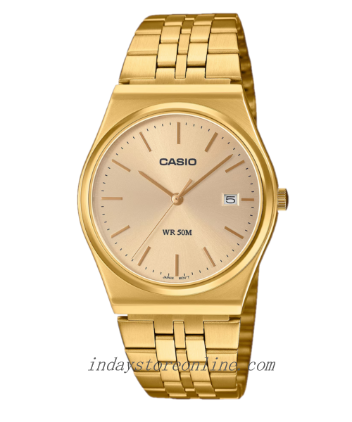 Casio Standard Men's Watch MTP-B145G-9A Mineral Glass Stainless Steel Band One-touch 3-fold Clasp