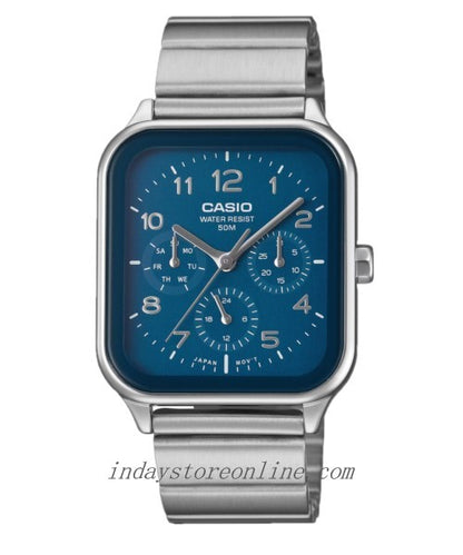 Casio Standard Unisex Watch MTP-M306D-2A Mineral Glass Stainless Steel Band