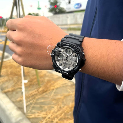 Casio Analog-Digital Men's Watch AEQ-120W-7A Resin Glass Resin Band Battery Life: 10 Years