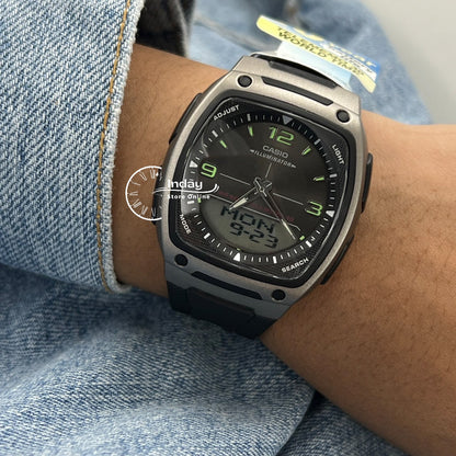 Casio Analog-Digital Men's Watch AW-81-1A1 Resin Band Resin Glass Battery Life 10-Years