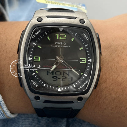 Casio Analog-Digital Men's Watch AW-81-1A1 Resin Band Resin Glass Battery Life 10-Years
