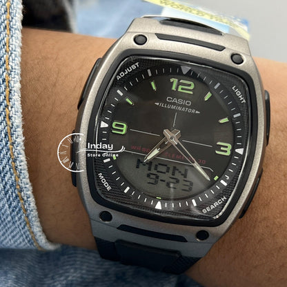 Casio Analog-Digital Men's Watch AW-81-1A1 Resin Band Resin Glass Battery Life 10-Years