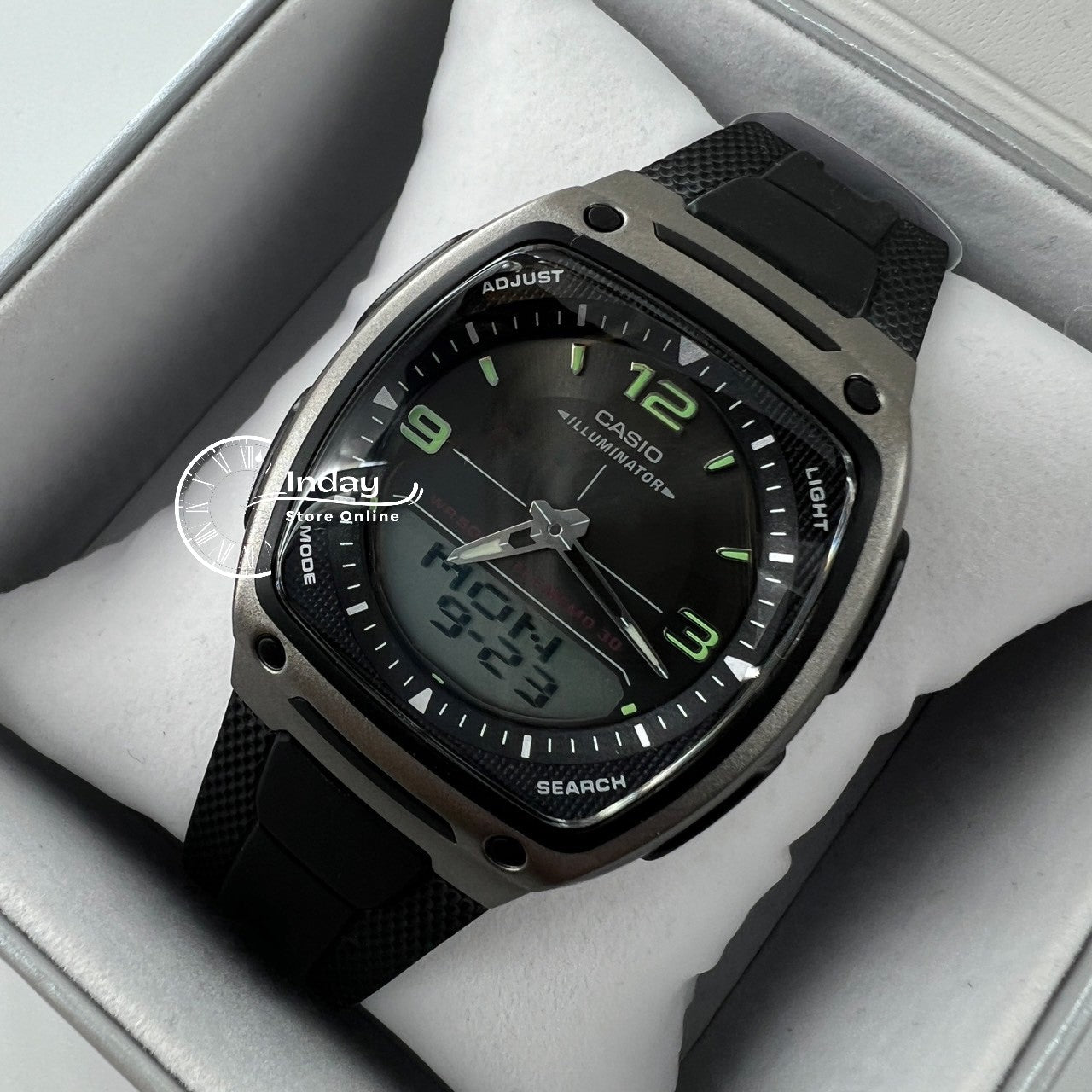 Casio Analog-Digital Men's Watch AW-81-1A1 Resin Band Resin Glass Battery Life 10-Years
