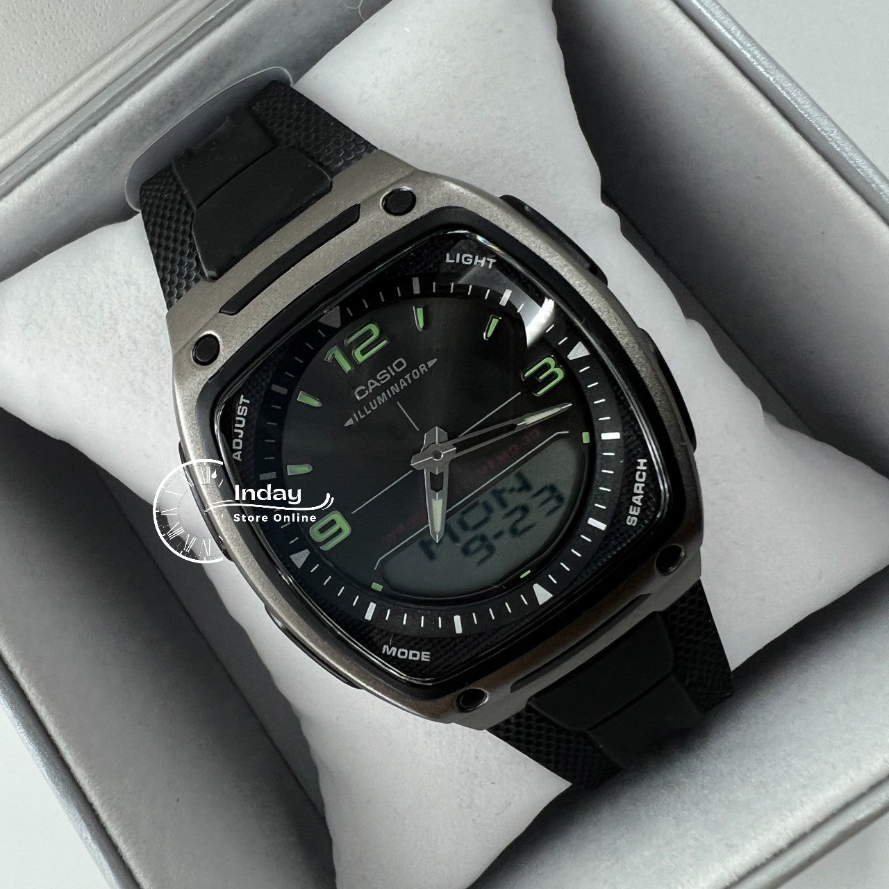Casio Analog-Digital Men's Watch AW-81-1A1 Resin Band Resin Glass Battery Life 10-Years