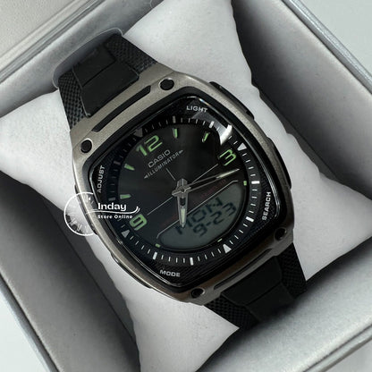 Casio Analog-Digital Men's Watch AW-81-1A1 Resin Band Resin Glass Battery Life 10-Years