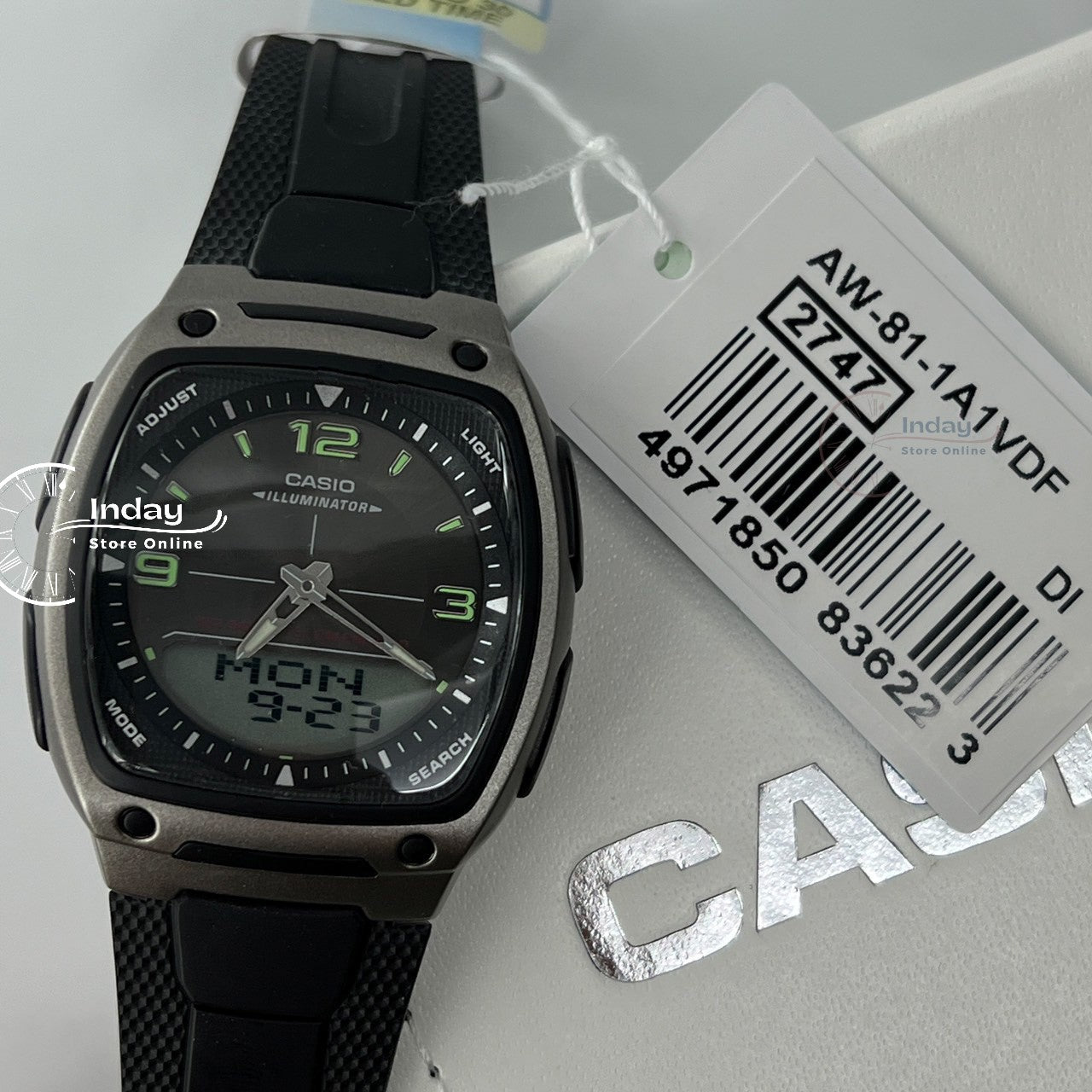 Casio Analog-Digital Men's Watch AW-81-1A1 Resin Band Resin Glass Battery Life 10-Years