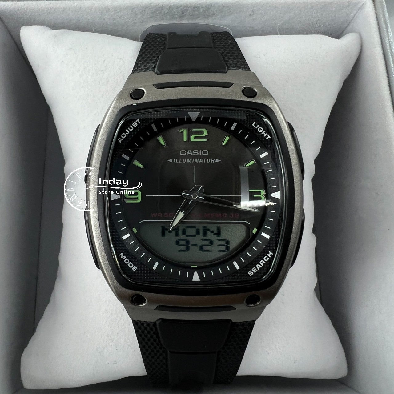 Casio Analog-Digital Men's Watch AW-81-1A1 Resin Band Resin Glass Battery Life 10-Years