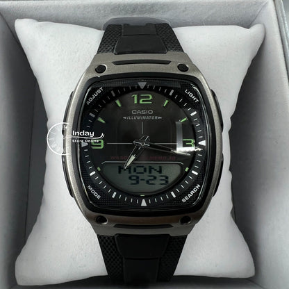 Casio Analog-Digital Men's Watch AW-81-1A1 Resin Band Resin Glass Battery Life 10-Years