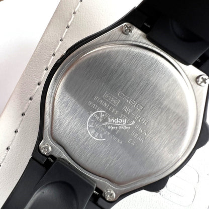 Casio Analog-Digital Men's Watch AW-90H-7E Resin Band Resin Glass