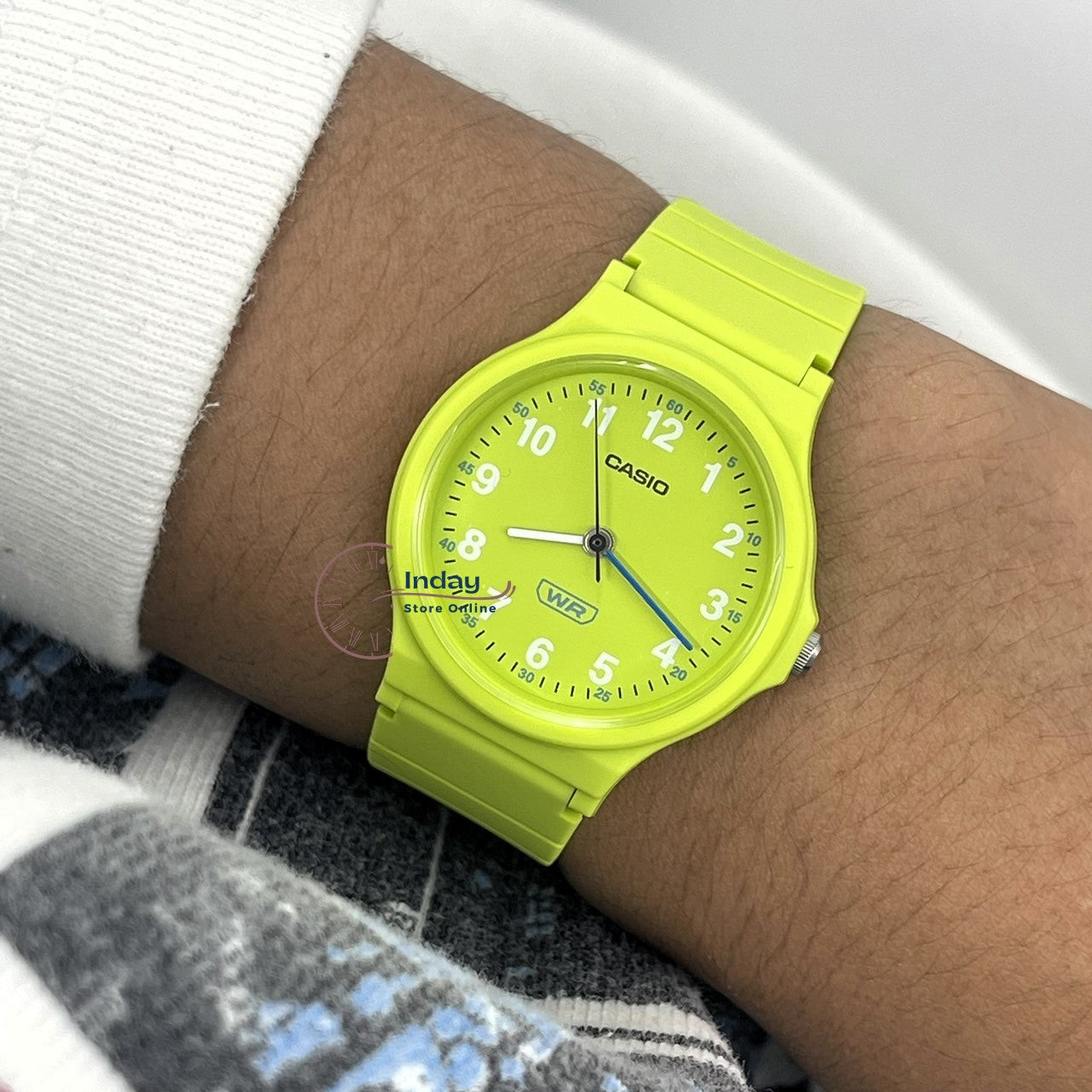 Casio Analog Women's Watch LQ-24B-3B Bio-based Resin Glass Resin Band