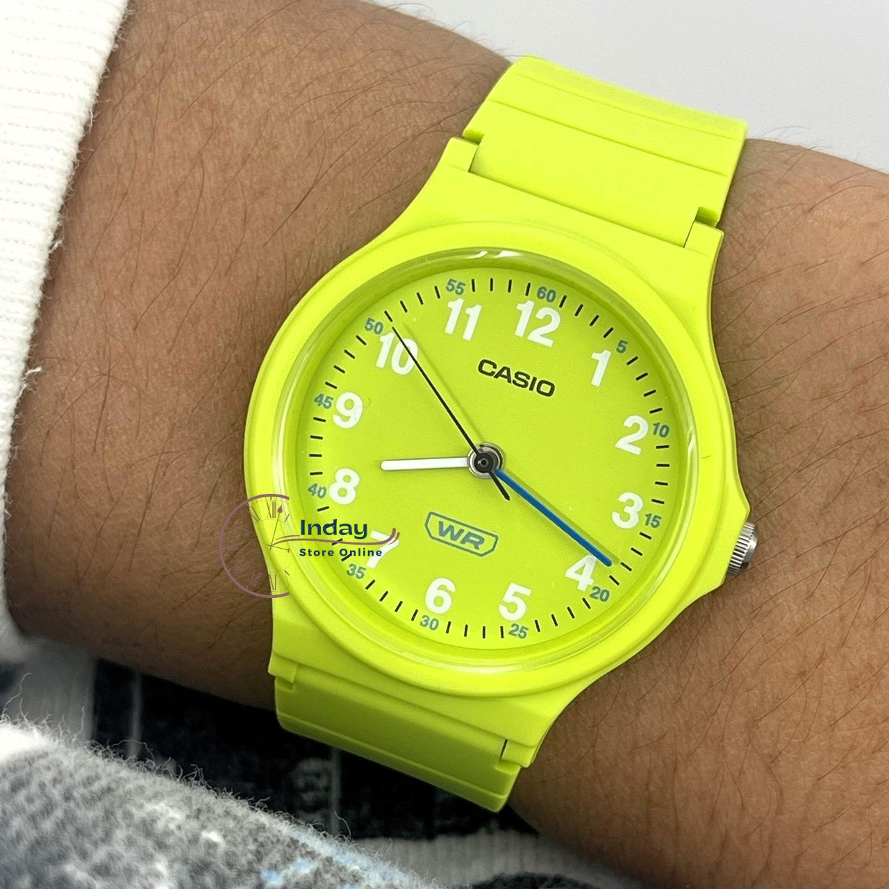 Casio Analog Women's Watch LQ-24B-3B Bio-based Resin Glass Resin Band