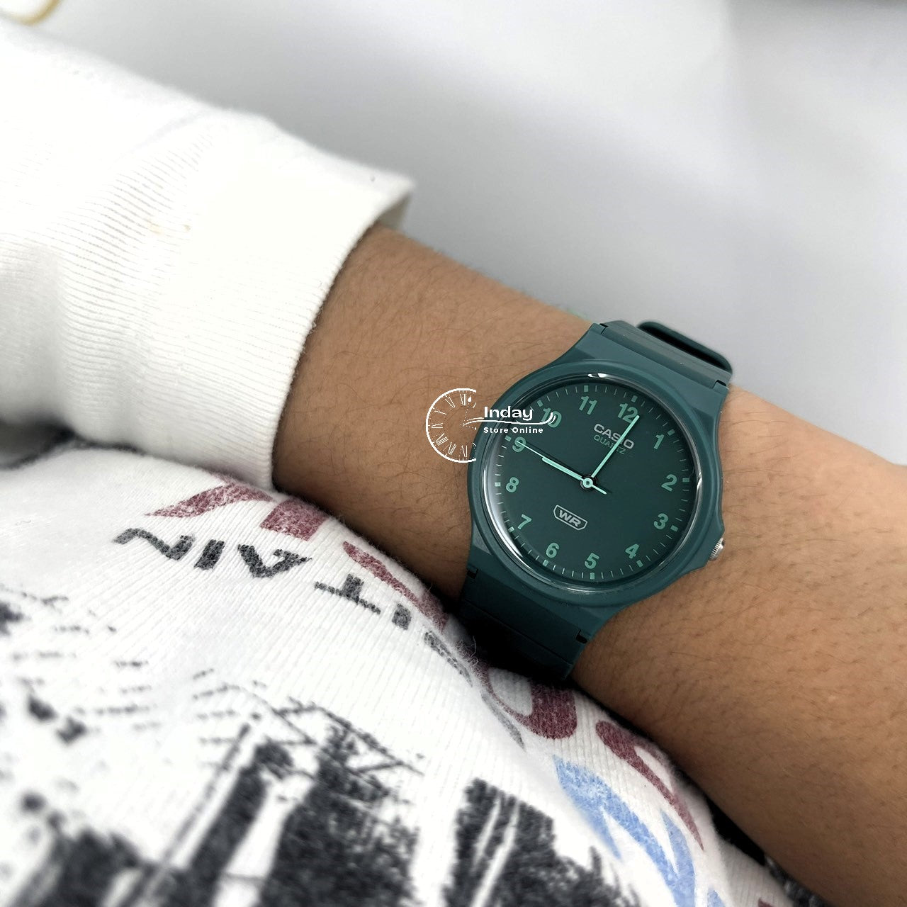 Casio Analog Women's Watch MQ-24B-3B Bio-based Resin Glass Resin Band