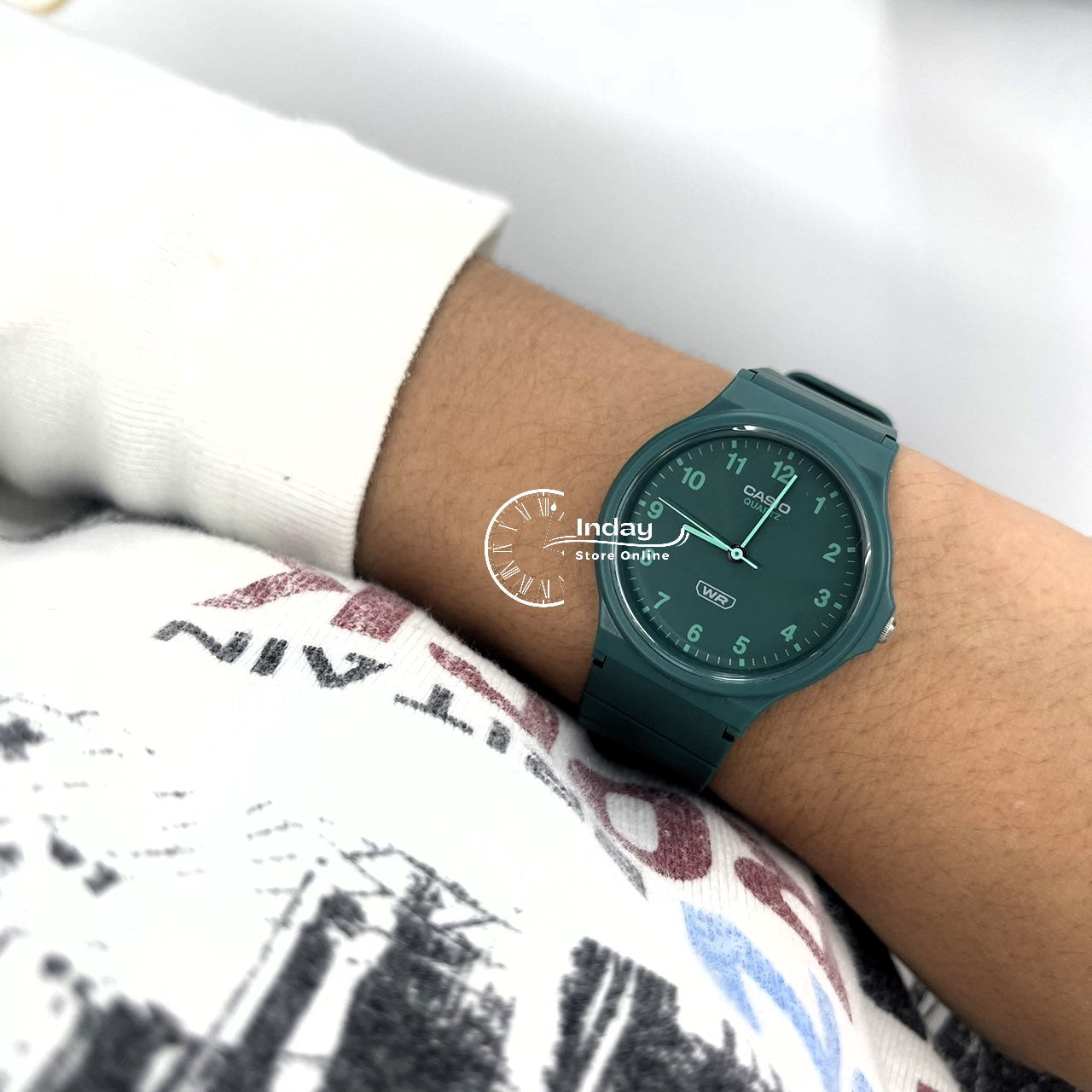 Casio Analog Women's Watch MQ-24B-3B Bio-based Resin Glass Resin Band