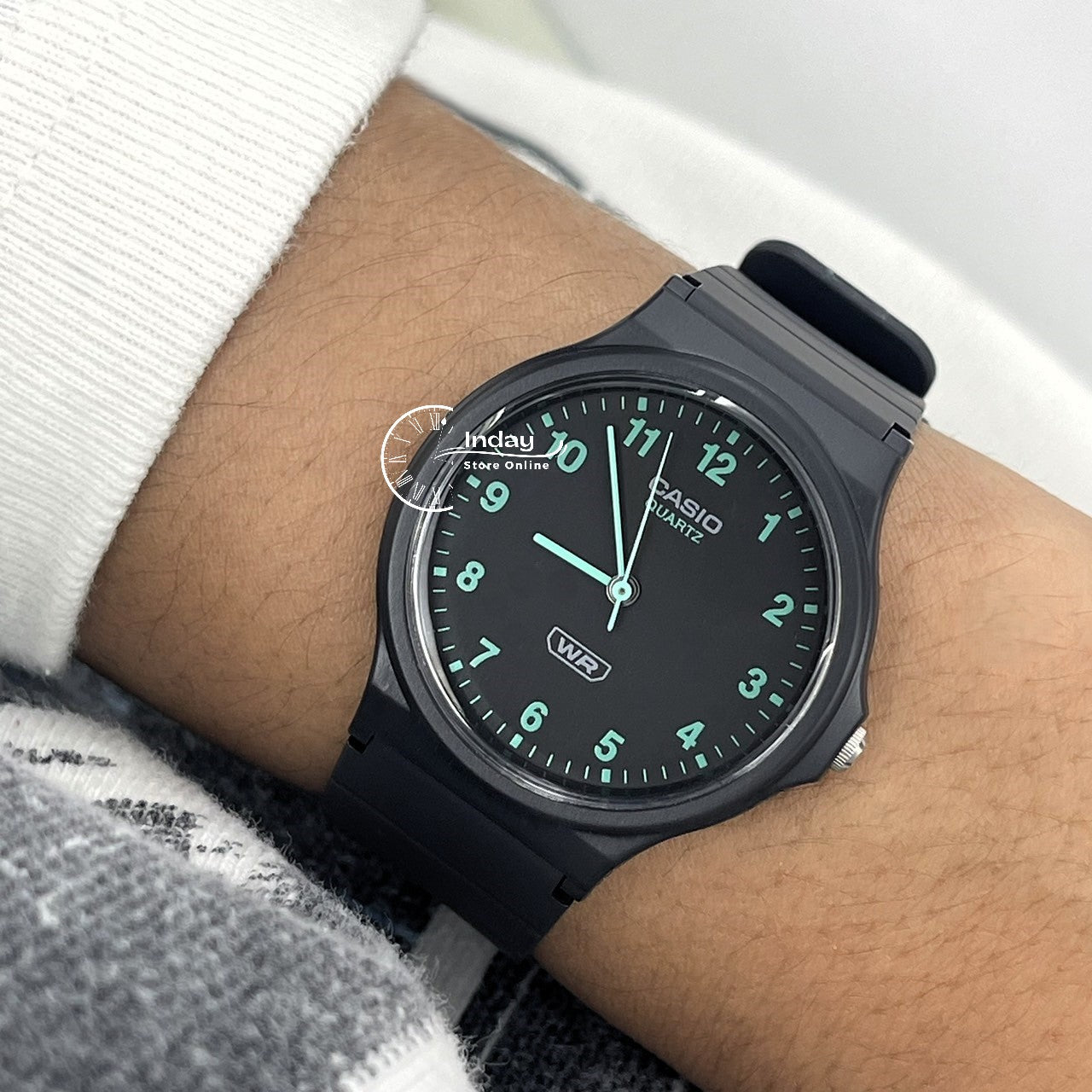 Casio Analog Women's Watch MQ-24B-8B Bio-based Resin Glass Resin Band