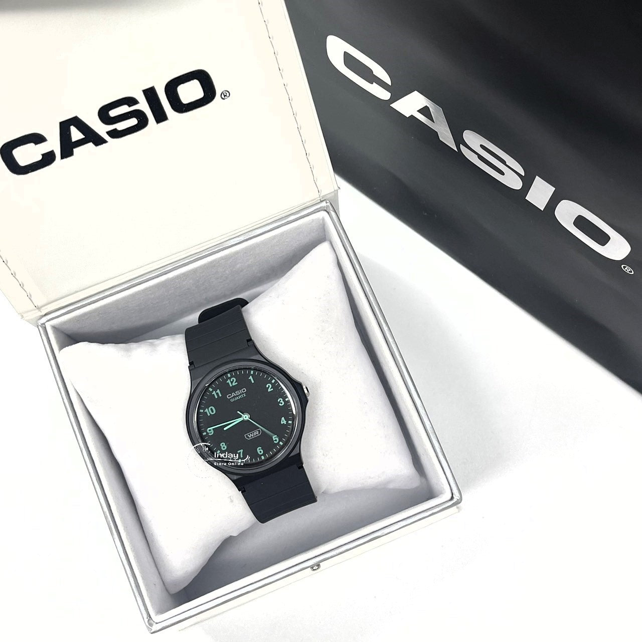 Casio Analog Women's Watch MQ-24B-8B Bio-based Resin Glass Resin Band