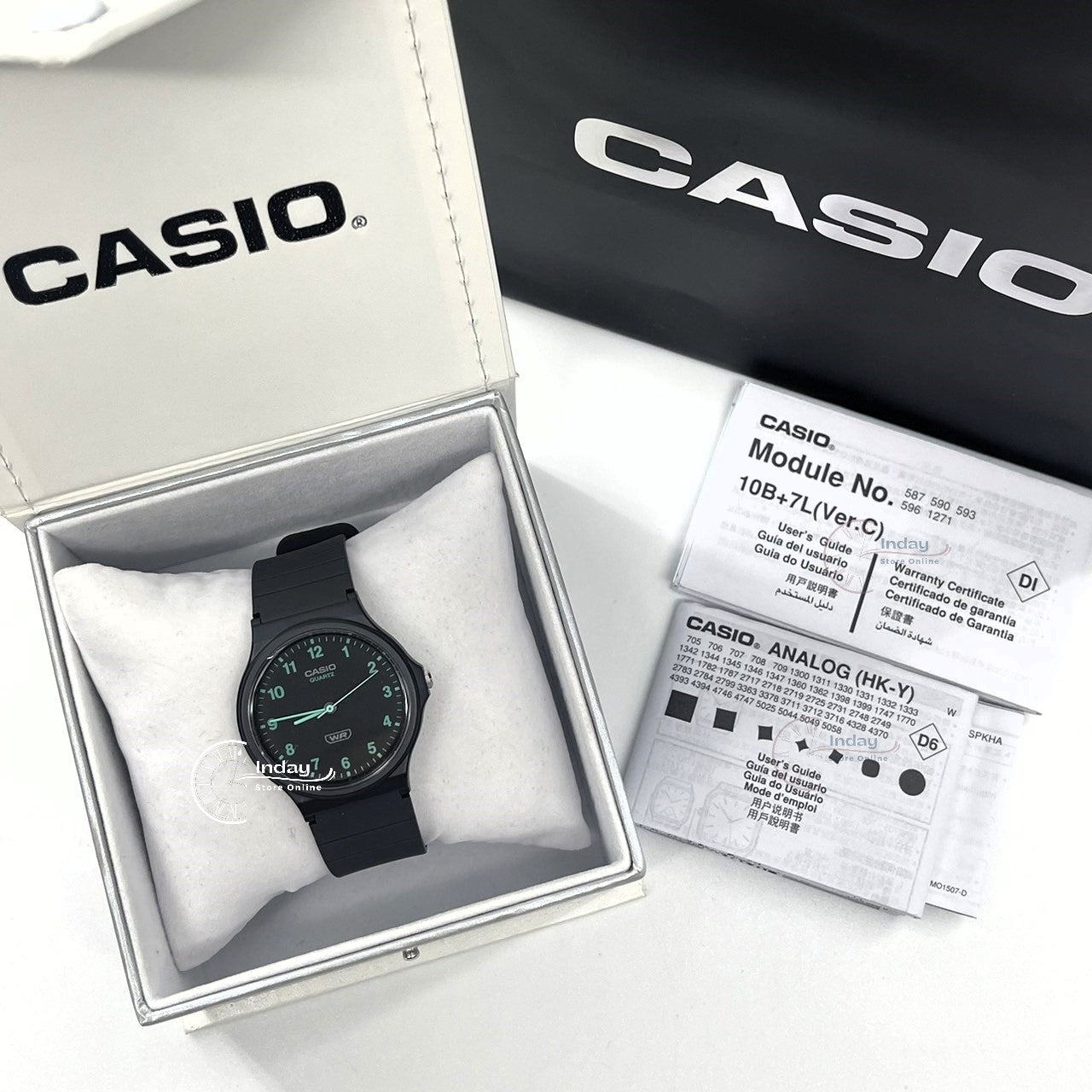 Casio Analog Women's Watch MQ-24B-8B Bio-based Resin Glass Resin Band