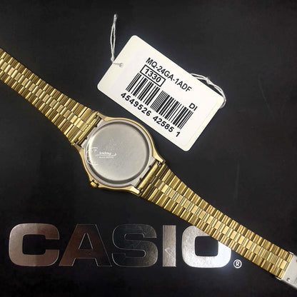 Casio Analog Women's Watch MQ-24GA-1A Resin Glass Stainless Steel Band Adjustable Clasp Battery Life: 3 Years
