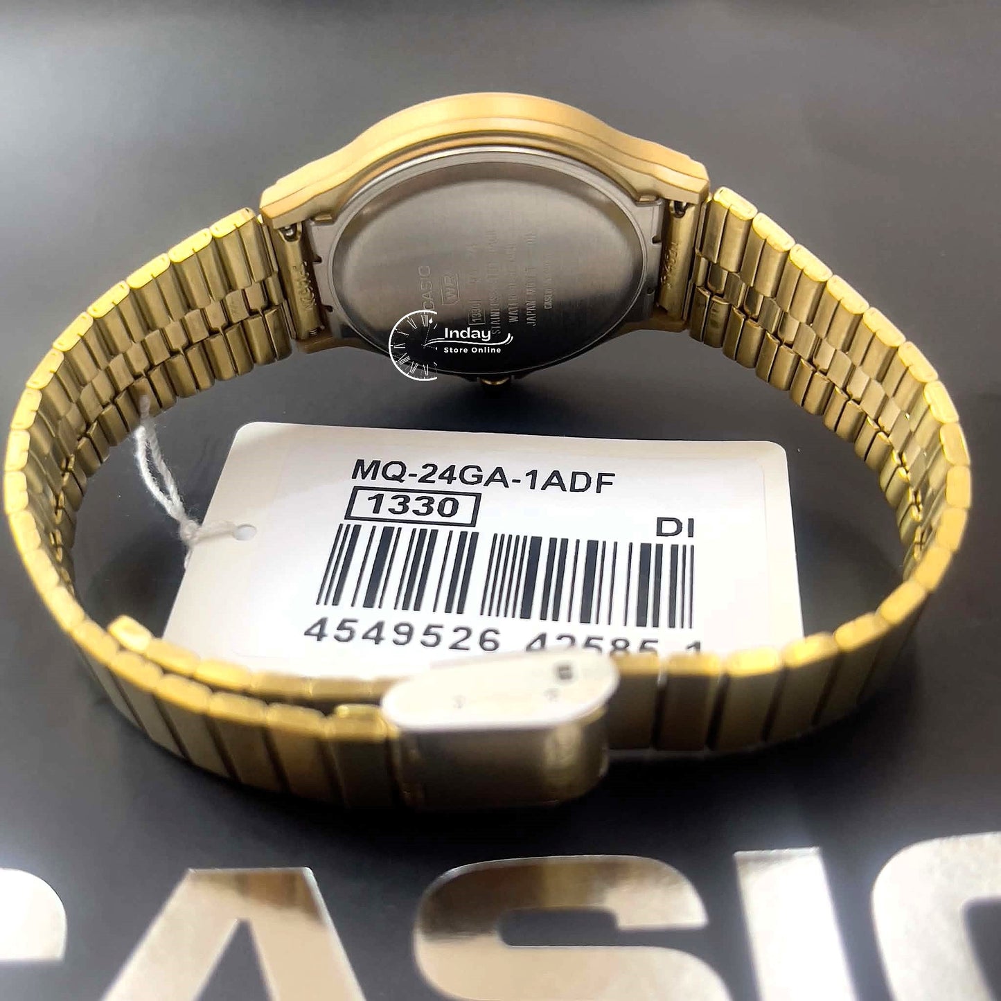 Casio Analog Women's Watch MQ-24GA-1A Resin Glass Stainless Steel Band Adjustable Clasp Battery Life: 3 Years