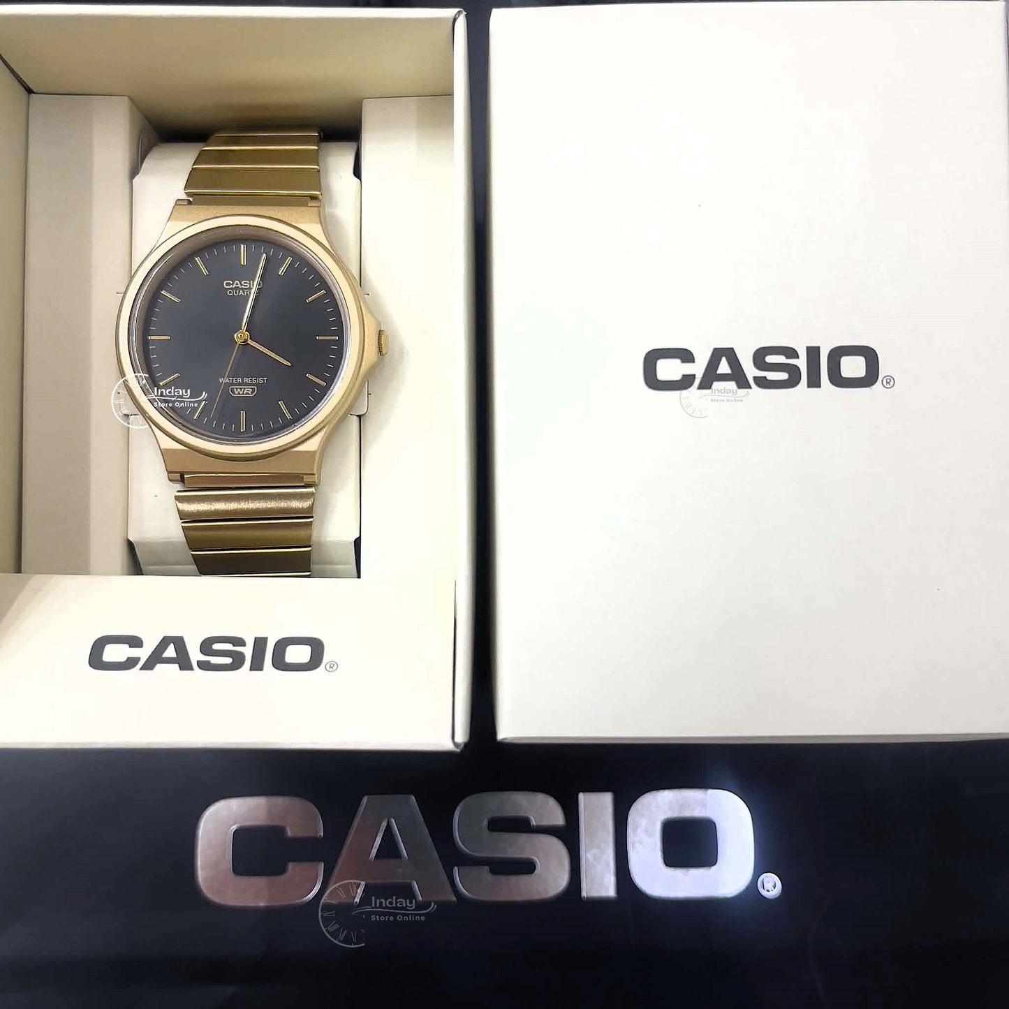 Casio Analog Women's Watch MQ-24GA-1A Resin Glass Stainless Steel Band Adjustable Clasp Battery Life: 3 Years