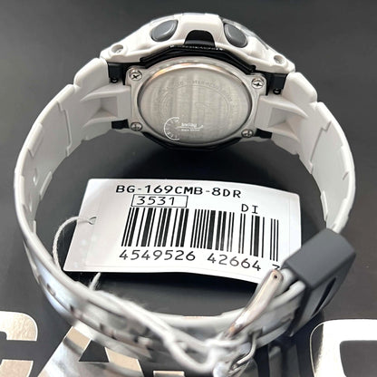 Casio Baby-G Digital Watch BG-169CMB-8 Mineral Glass Resin Band Shock Resistant Gray Camouflage Color Battery Life: 3 Years