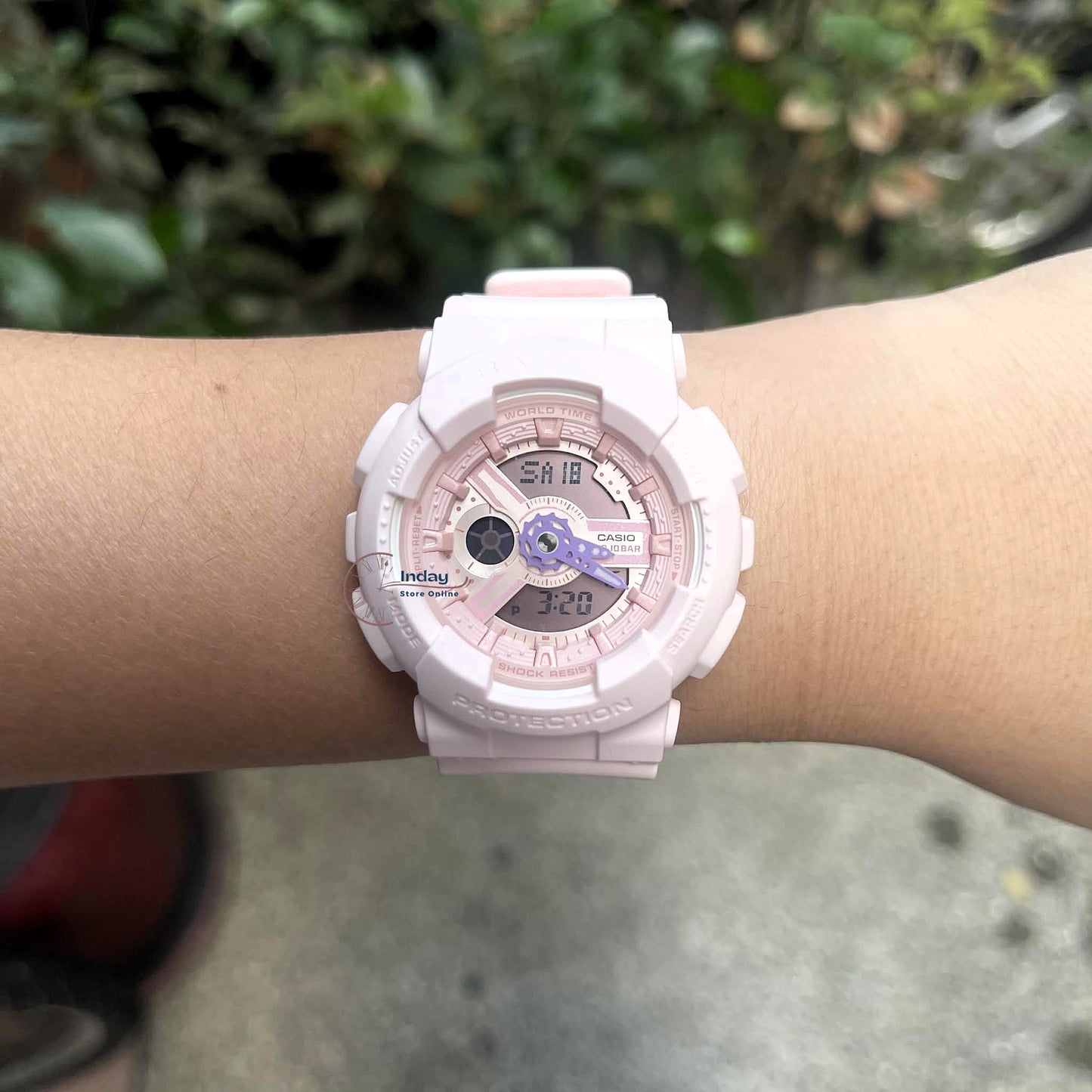 Casio Baby-G Women's Watch BA-110AH-4A Mineral Glass Resin Band Shock Resistant