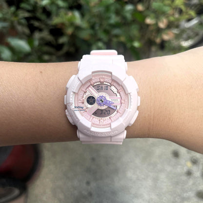 Casio Baby-G Women's Watch BA-110AH-4A Mineral Glass Resin Band Shock Resistant