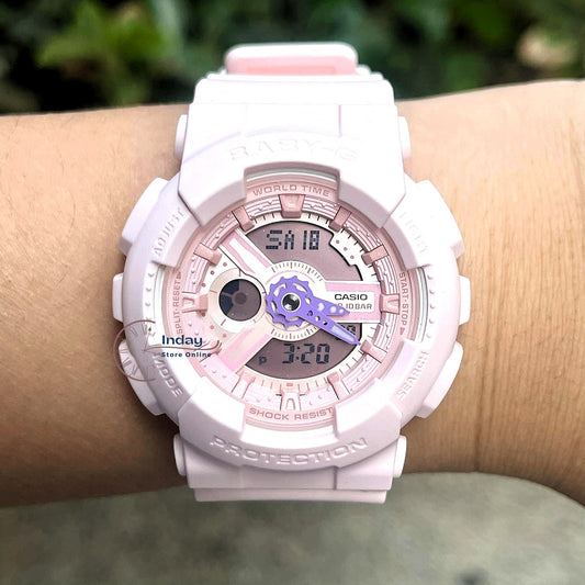 Casio Baby-G Women's Watch BA-110AH-4A Mineral Glass Resin Band Shock Resistant