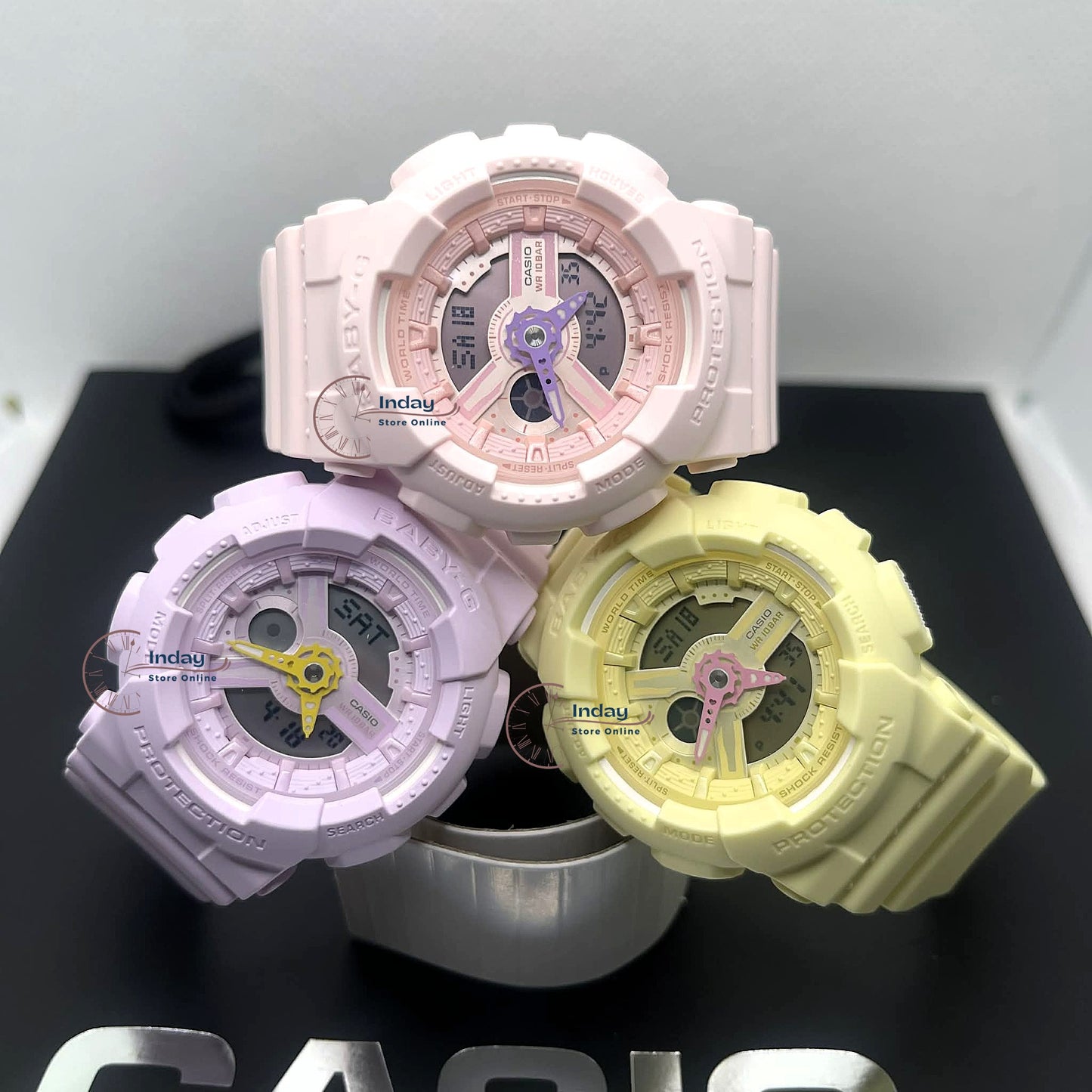 Casio Baby-G Women's Watch BA-110AH-9A Mineral Glass Resin Band Shock Resistant
