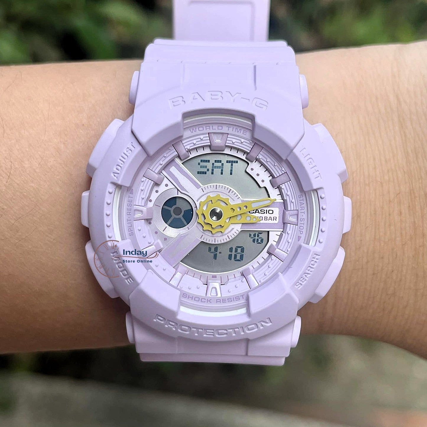 Casio Baby-G Women's Watch BA-110AH-6A Mineral Glass Resin Band Shock Resistant