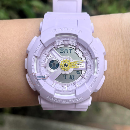 Casio Baby-G Women's Watch BA-110AH-6A Mineral Glass Resin Band Shock Resistant