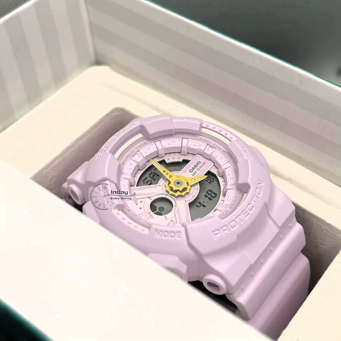 Casio Baby-G Women's Watch BA-110AH-6A Mineral Glass Resin Band Shock Resistant